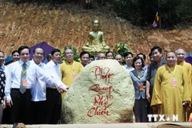 A ceremony to start the construction of Tay Yen Tu spiritual cultural area (Source: VNA)