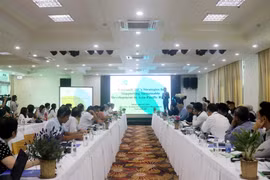 A conference is held in the Mekong Delta city of Can Tho on October 9 to launch the Capacity Building for Sustainable and Low-Carbon Rice Innovations in Southeast Asia (CABIN) project. (Photo: VNA)