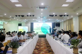 A conference is held in the Mekong Delta city of Can Tho on October 9 to launch the Capacity Building for Sustainable and Low-Carbon Rice Innovations in Southeast Asia (CABIN) project. (Photo: VNA)