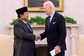 Indonesian President Prabowo Subianto holds bilateral talks with his American counterpart Joe Biden at the White House in Washington on Nov. 12, 2024. (Photo Courtesy of Presidential Press Bureau) 