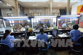 A train ticket counter at Hanoi Station (Photo: VNA)