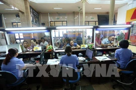 A train ticket counter at Hanoi Station (Photo: VNA)