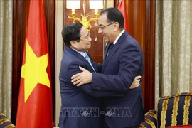 Prime Minister Pham Minh Chinh (L) meets with Egyptian Prime Minister Mostafa Madbouly (Photo: VNA)