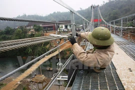 Tuyen Quang: six suspension bridges put into use 