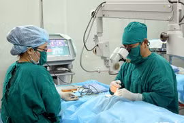 Free operations for people with cataracts in Ninh Thuan province