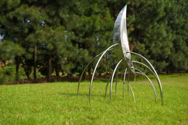 Sculptors supplement the art of the forest 