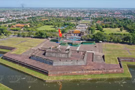 Admiring Hue Imperial Citadel from above