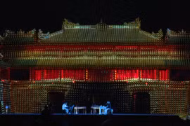 Light art show lights up Hue Imperial Citadel