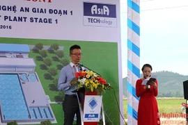 VSIP Nghe An builds wastewater treatment plant
