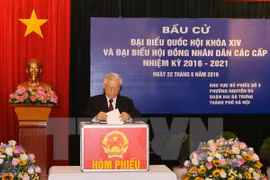Leaders join voters in general election 