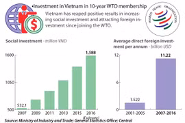 Investment in Vietnam in 10-year WTO membership