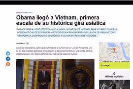 Argentine, Italian press highlight Obama’s Vietnam visit