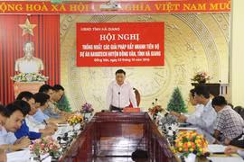 Conference on water project in Ha Giang