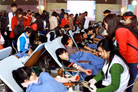 120,000 units of blood from donors expected in April
