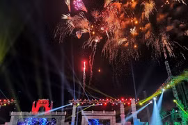 Fireworks display celebrates Hung Kings Temple Festival