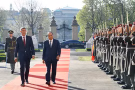 Czech PM welcomes Vietnamese gov't leader