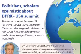 Politicians, scholars optimistic about DPRK - USA summit