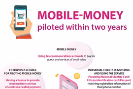 Mobile-money piloted within two years
