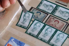 Stamp collections featuring President Ho Chi Minh