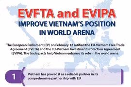 EVFTA, EVIPA improve Vietnam’s position in world arena