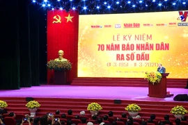 Nhan dan newspaper marks 70 years since first issue