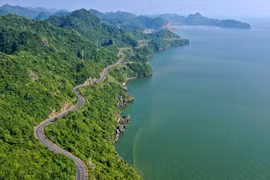 A smooth ride down the coastal road on Cat Ba Island