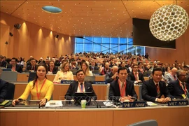 Vietnamese delegates at the 65th of Series of Meetings of the Assemblies of the Member States of the World Intellectual Property Organisation (WIPO). (Photo: VNA)