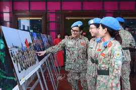 Vietnamese female peacekeepers. (Photo: VNA) 