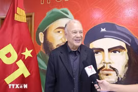 General Secretary of the Mexican Labour Party (PT) Alberto Anaya Gutierrez. (Photo: VNA)