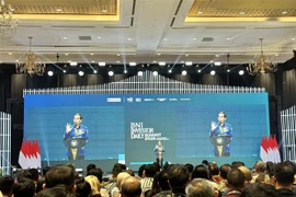 President Joko Widodo speaks at the opening of the BNI Investor Daily Summit 2024 in Jakarta on October 8. (Photo: VNA)