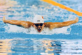 Nguyen Quang Thuan is one of two Vietnamese athletes at the 2024 World Aquatics Swimming World Championships in Hungary. (Photo: laodong.vn)