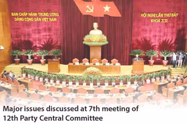 Major issues discussed at 7th meeting of 12th Party Central Committee
