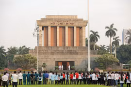 Flag salute ceremony celebrates President Ho Chi Minh’s 128th birthday