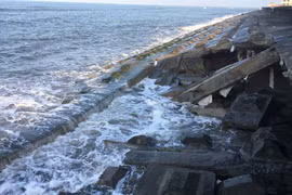 Embankment expected to protect ancient town from climate change