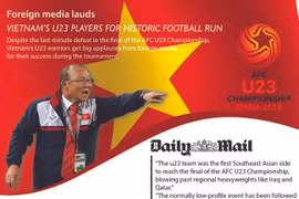 Foreign media lauds Vietnam’s U23 players for historic football run