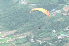 Paragliding festival offers stunning view of terraces