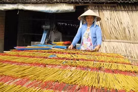 Traditional incense making in Hai Duong thrives before Tet 