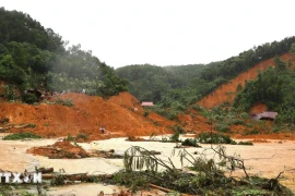 Severe landslides in Yen Bai city