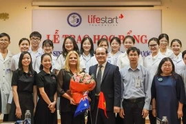 Scholarships presented to disadvantaged students in central Vietnam