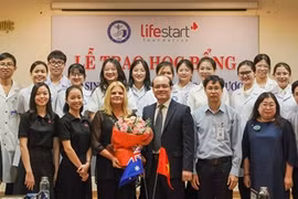 Scholarships presented to disadvantaged students in central Vietnam
