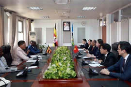 Vice President meets Uganda’s Parliament Speaker in Kampala