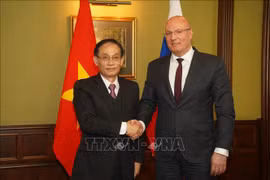Party official makes working trip to Russia