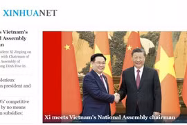 Chinese media spotlights Vietnamese top legislator’s China visit