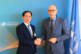 FM meets UN High Commissioner for Human Rights, foreign officials in Geneva
