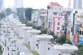 Transport Minister Dinh La Thang has said the construction of the Cat Linh-Ha Dong Railway Project should be speeded up so that commercial operations could begin by June 30, 2016. — Photo ktdt.vn