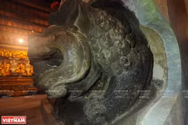 Stone lion statues - Symbol of stone sculpture art of Ly Dynasty