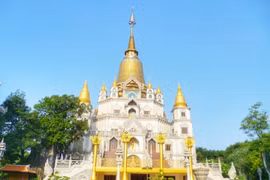 Thai style pagoda in Vietnam