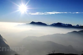 Hoang Lien Son peak at dawn