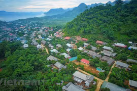A peaceful Thai ethnic village in Moc Chau