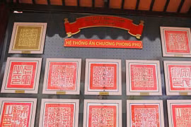 Valuable royal documents exhibited in Lam Dong